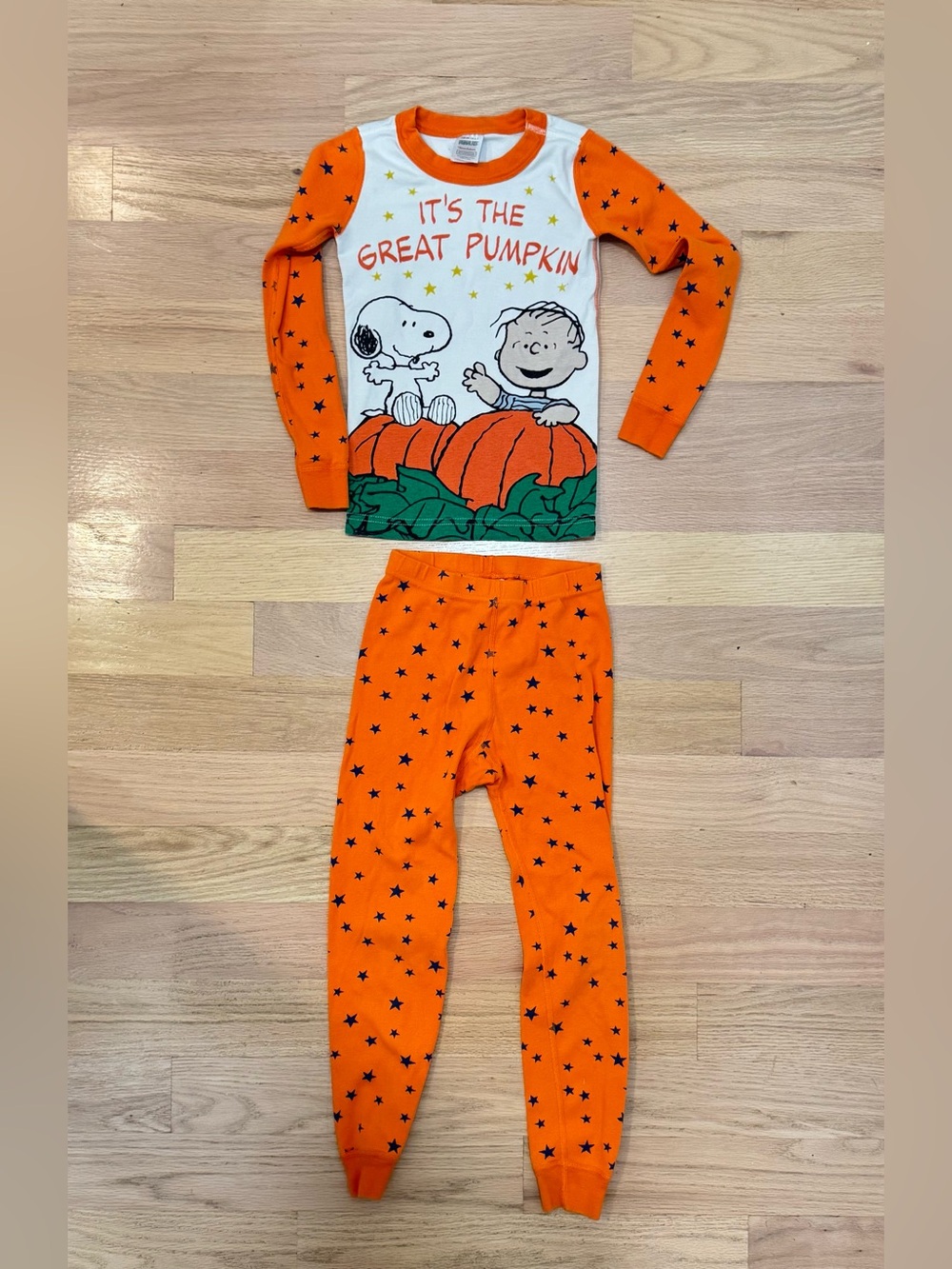 Hanna Andersson Peanuts "It's The Great Pumpkin, Charlie Brown” Long PJ Set, 6-7